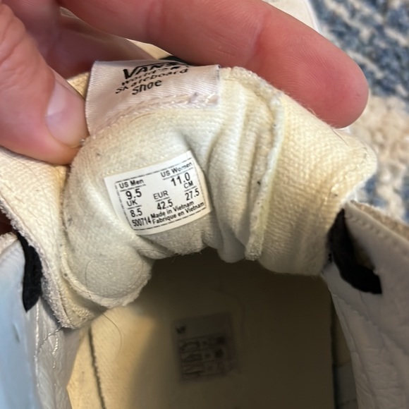 🔥🔥OG Vans checkerboard flames.. off white - Picture 3 of 4